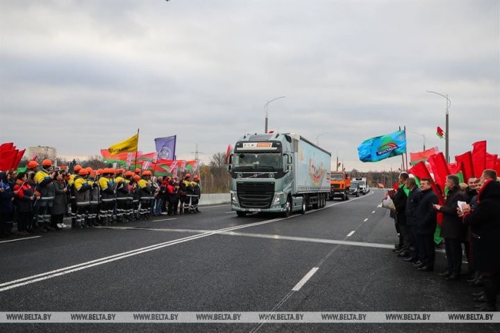 В Кобрине открыли движение по обновленному мосту через Мухавец