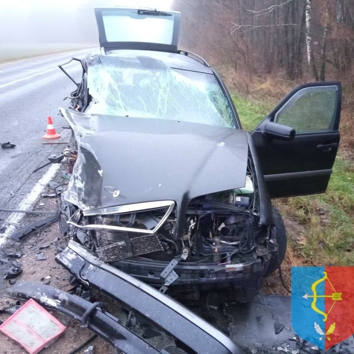 В Брестской области фура столкнулась с Мерседесом