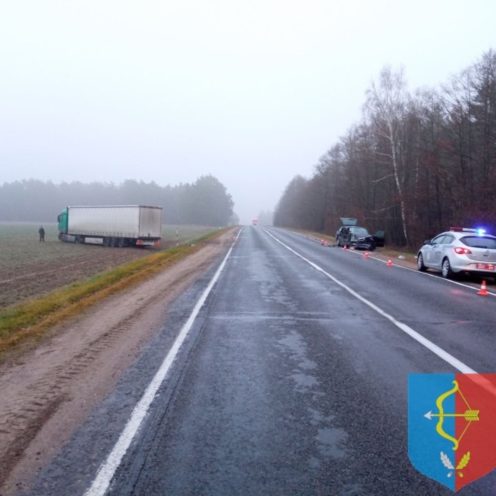 В Брестской области фура столкнулась с Мерседесом