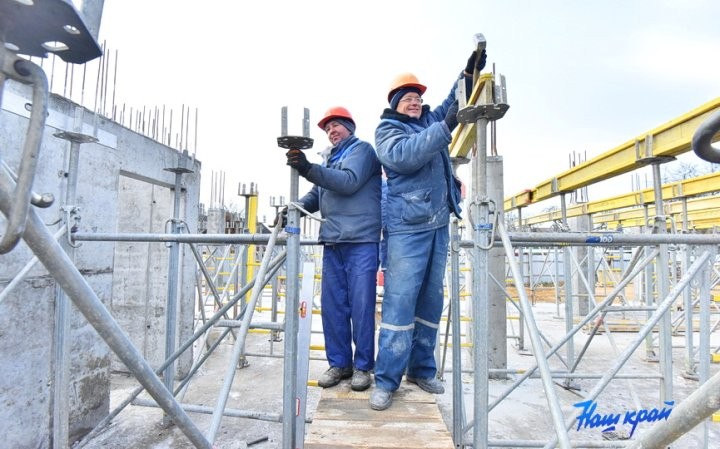 Первопроходец монолитного домостроения: в центре Барановичей возводят уникальную девятиэтажку