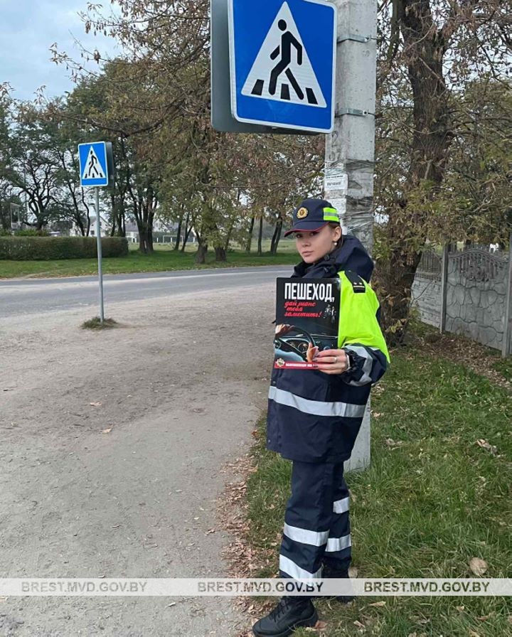 В Бресте ГАИ провела акцию-эксперимент и показала, насколько эффективны световозвращающие элементы