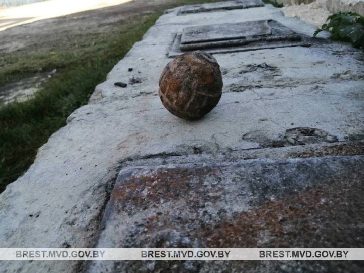 В Жабинковском районе обнаружена граната времен Первой Мировой войны