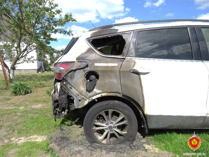 Автомобиль загорелся не сам по себе. Случай в Брестской области