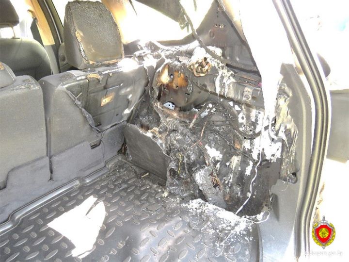 Автомобиль загорелся не сам по себе. Случай в Брестской области