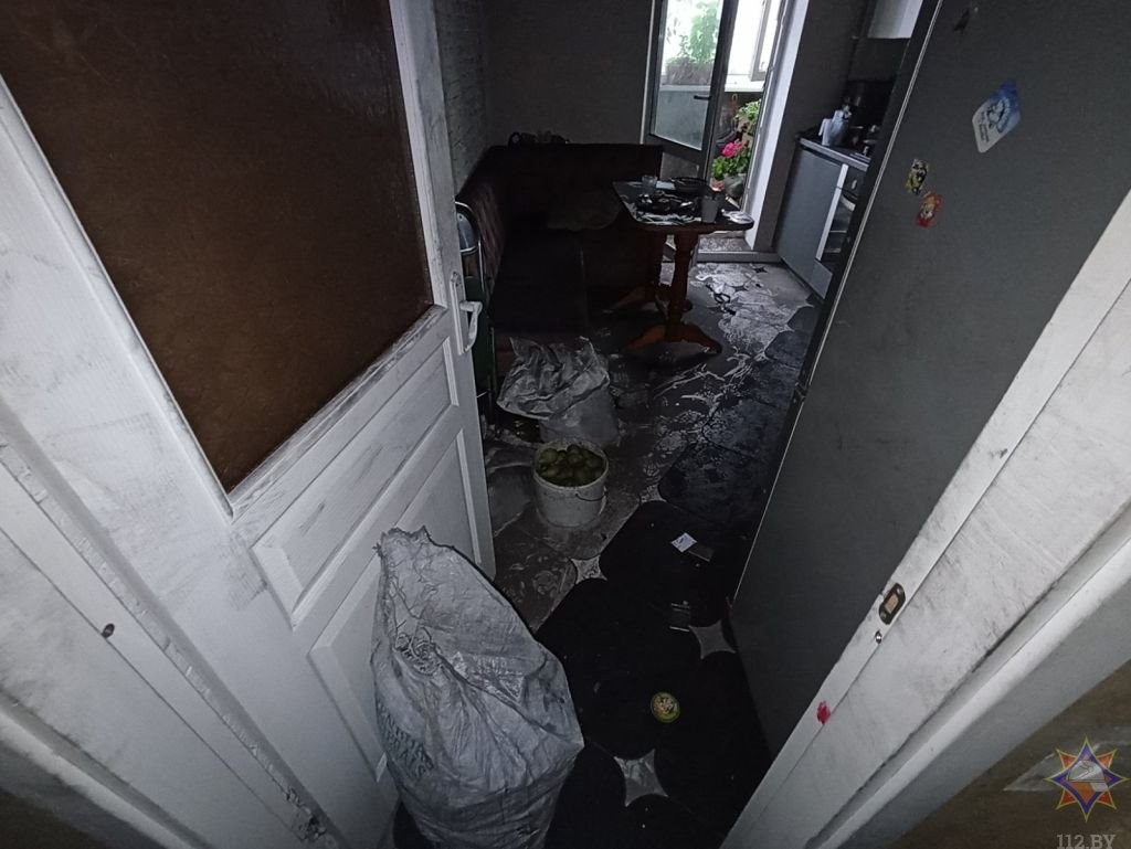 Двоих детей спасли при пожаре квартиры в Бресте