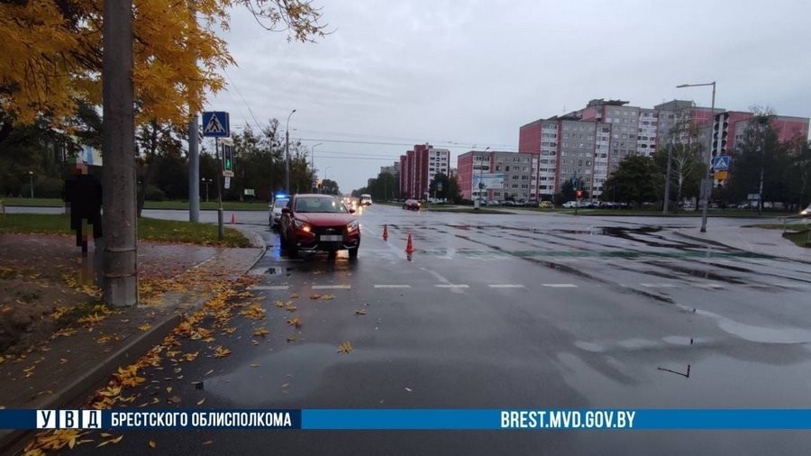 Брест: травмирована велосипедистка