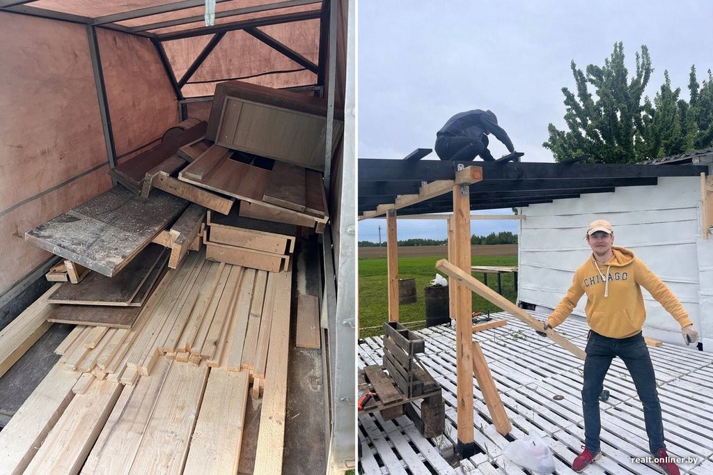 Вот такую красоту сделал белорус на своем дачном участке за 1000 рублей