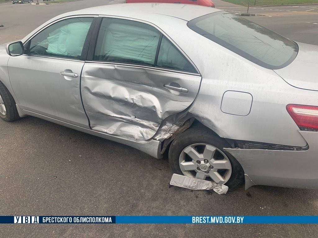 В Бресте произошло ДТП с участием трех авто