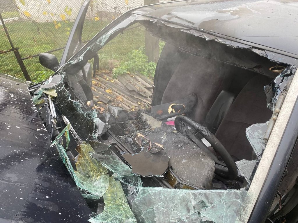 Сегодня в Ивацевичах горел автомобиль