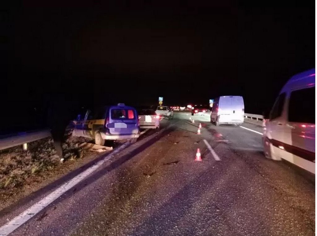 Жесткая авария на Р1 попала на видео