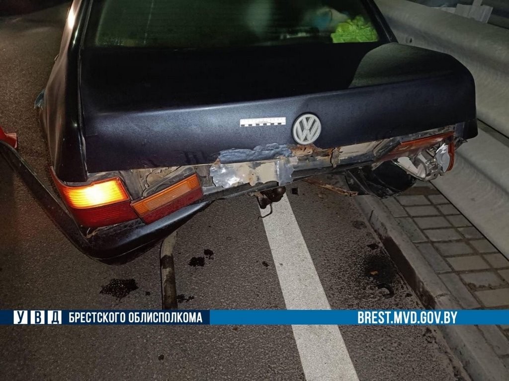 В Бресте на Кобринском мосту произошло ДТП
