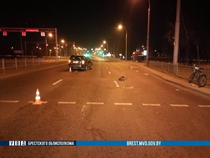 В Бресте на ул. Зубачёва сбили велосипедистку