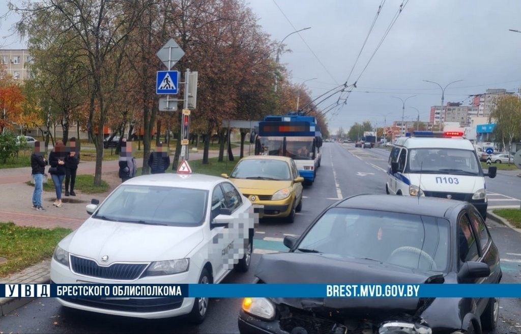 В Бресте одновременно произошло два ДТП