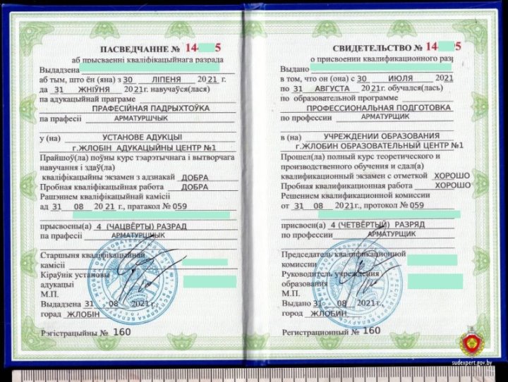 Белорус при трудоустройстве предъявил документ несуществующего учреждения образования