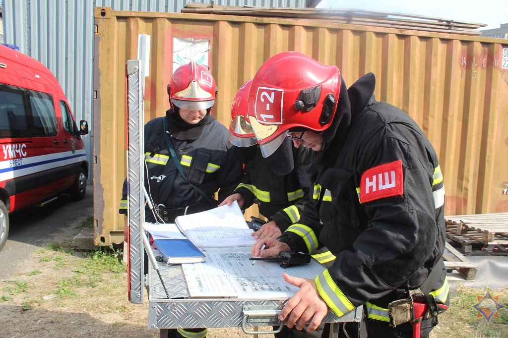 Тактико-специальные учения МЧС прошли на территории СП ОАО «Брестгазоаппарат»