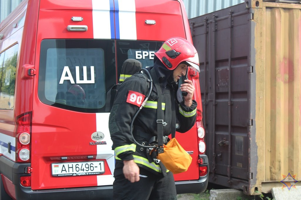 Тактико-специальные учения МЧС прошли на территории СП ОАО «Брестгазоаппарат»