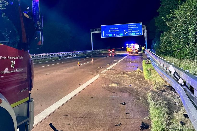 В Германии в отпавшее от фуры белоруски колесо врезался Volkswagen