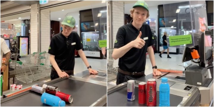 Супермаркет объяснил, как правильно ставить напитки на ленту, и запустил новый спор