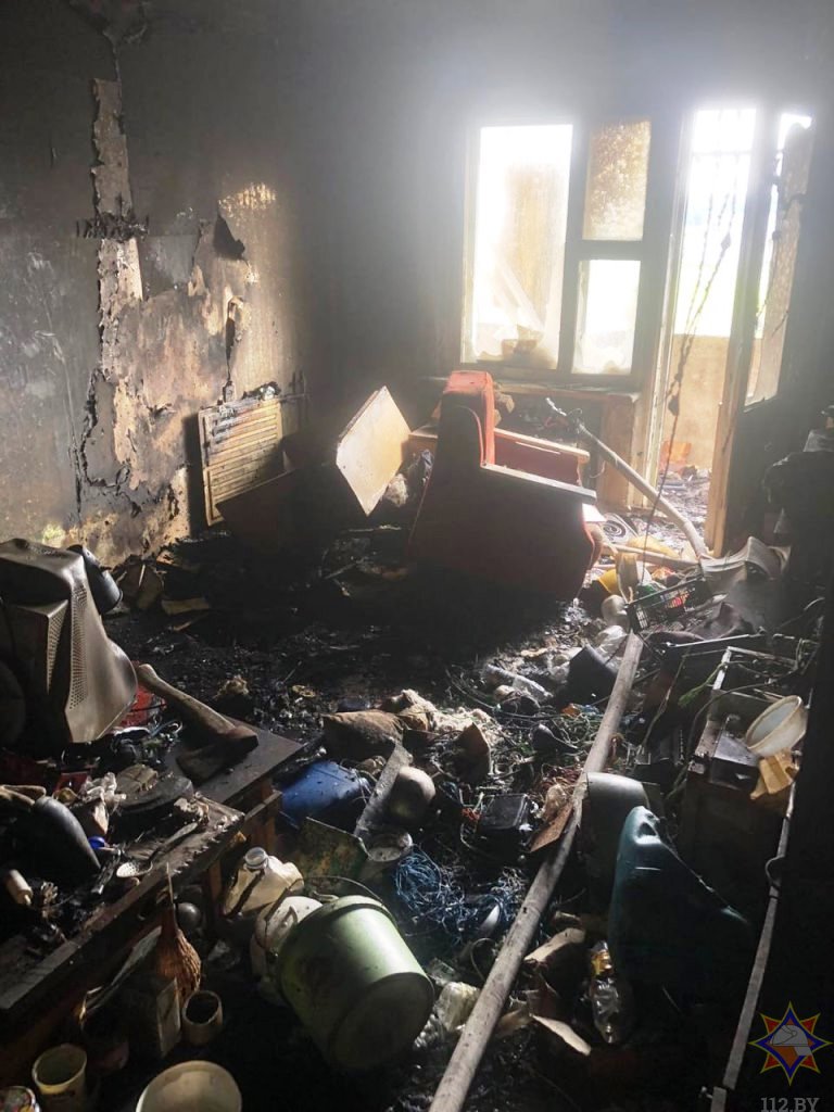 В Ивацевичском районе горела квартира