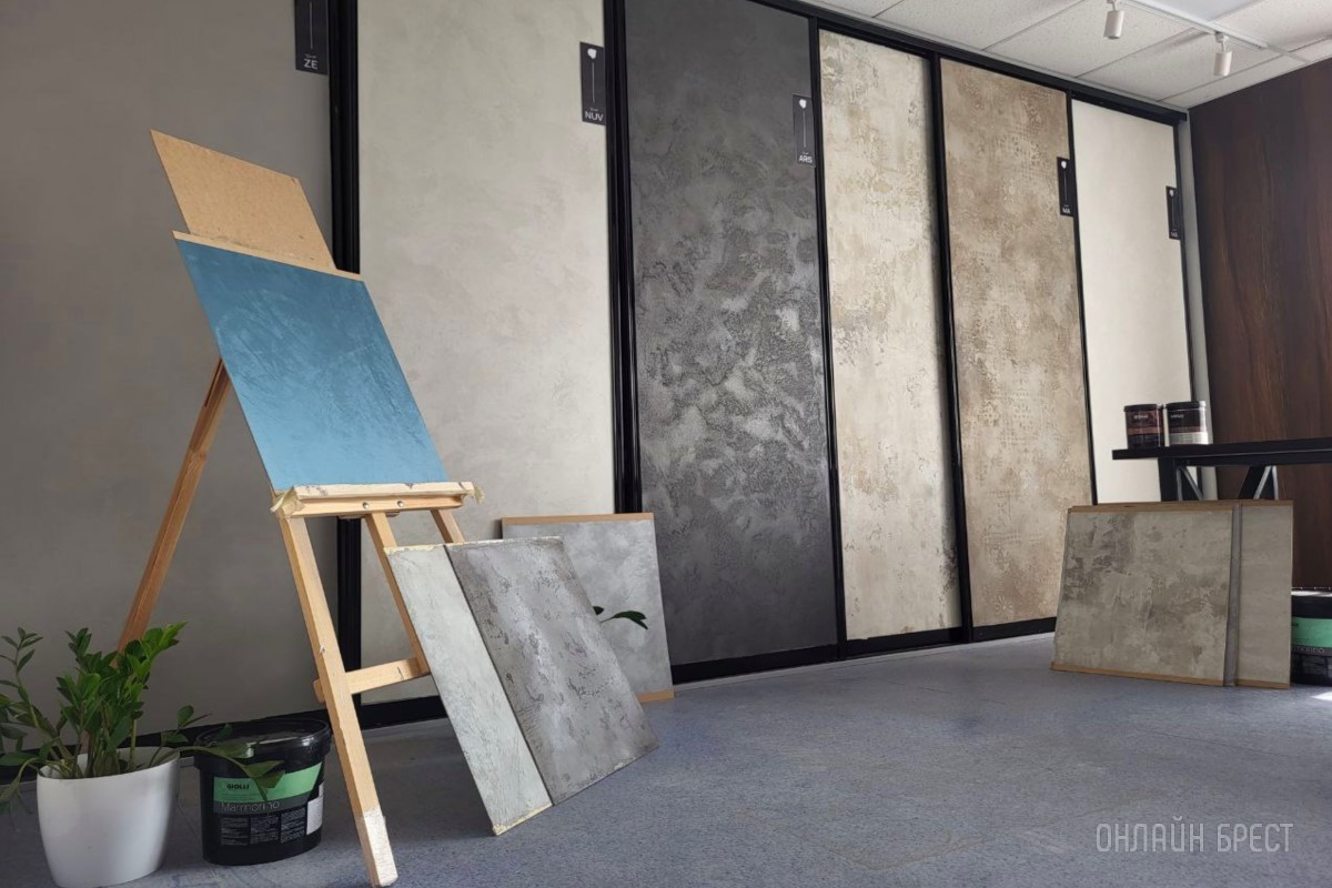 В Бресте прошел мастер-класс по нанесению итальянской декоративной штукатурки Giolli