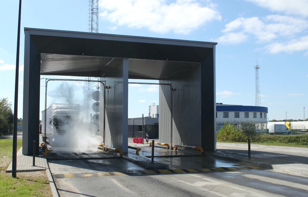 Дезинфекции транспорта на границе