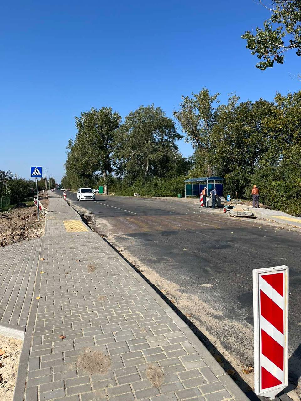 Специалисты КУП «Брестское ДЭП» ведут работы по ремонту и благоустройству Свято-Афанасьевской улицы