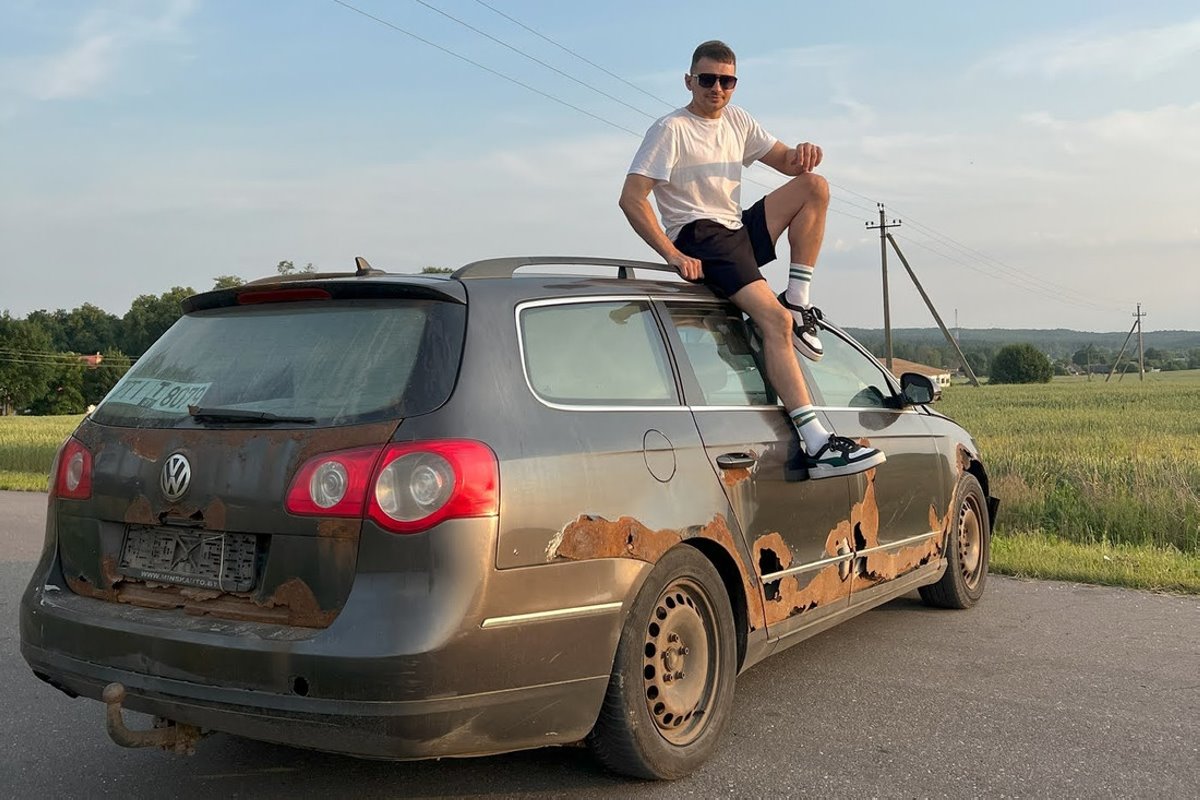 Парень реанимировал автомобильный «труп». На восстановление Passat B6 ушло $1300