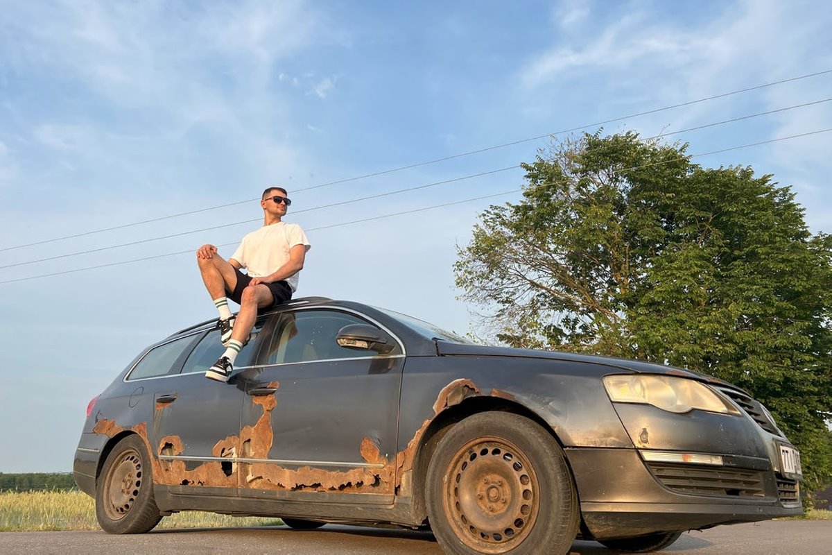 Парень реанимировал автомобильный «труп». На восстановление Passat B6 ушло $1300