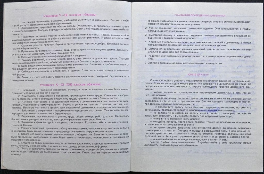 Дневники из прошлого: как менялся главный документ школьника последние 40 лет