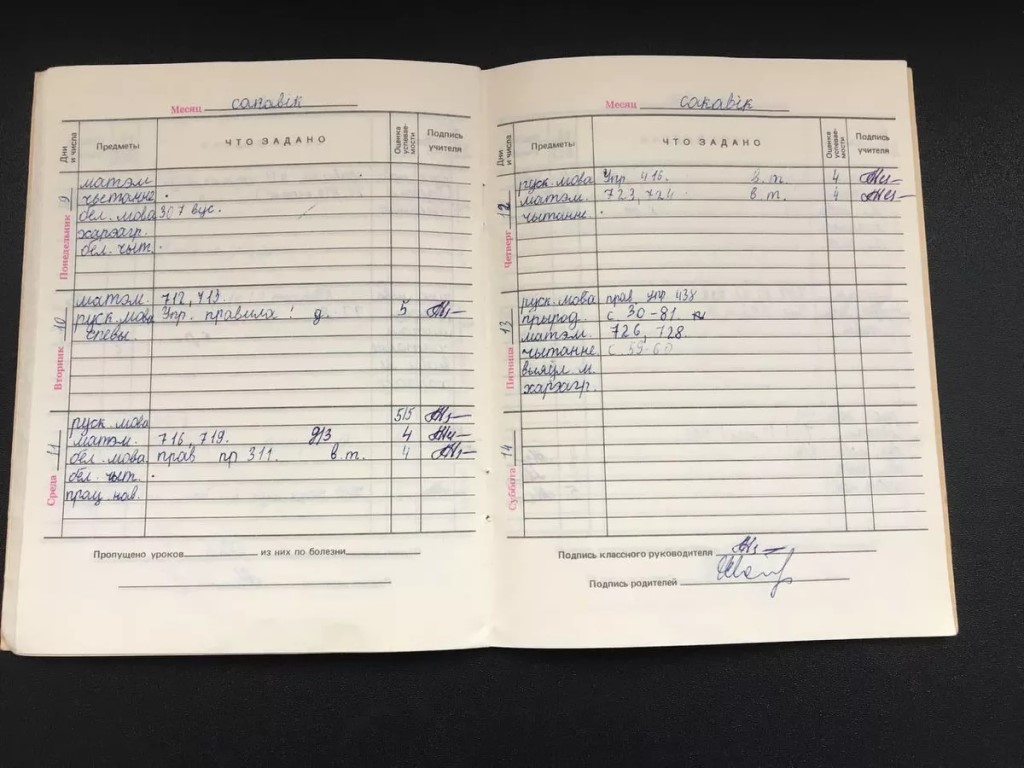 Дневники из прошлого: как менялся главный документ школьника последние 40 лет