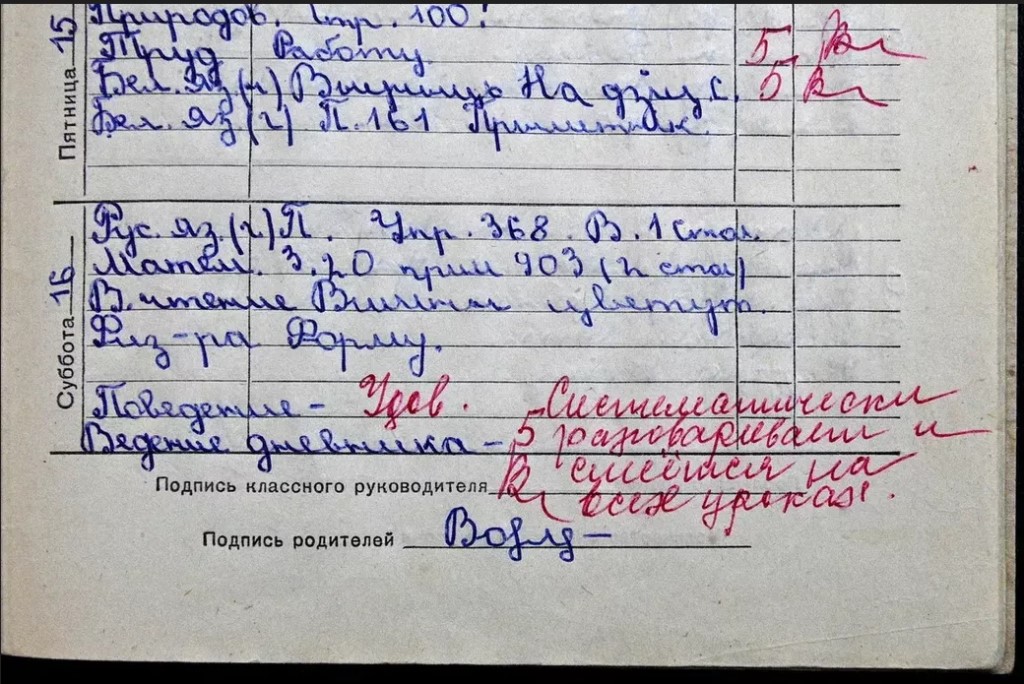 Дневники из прошлого: как менялся главный документ школьника последние 40 лет