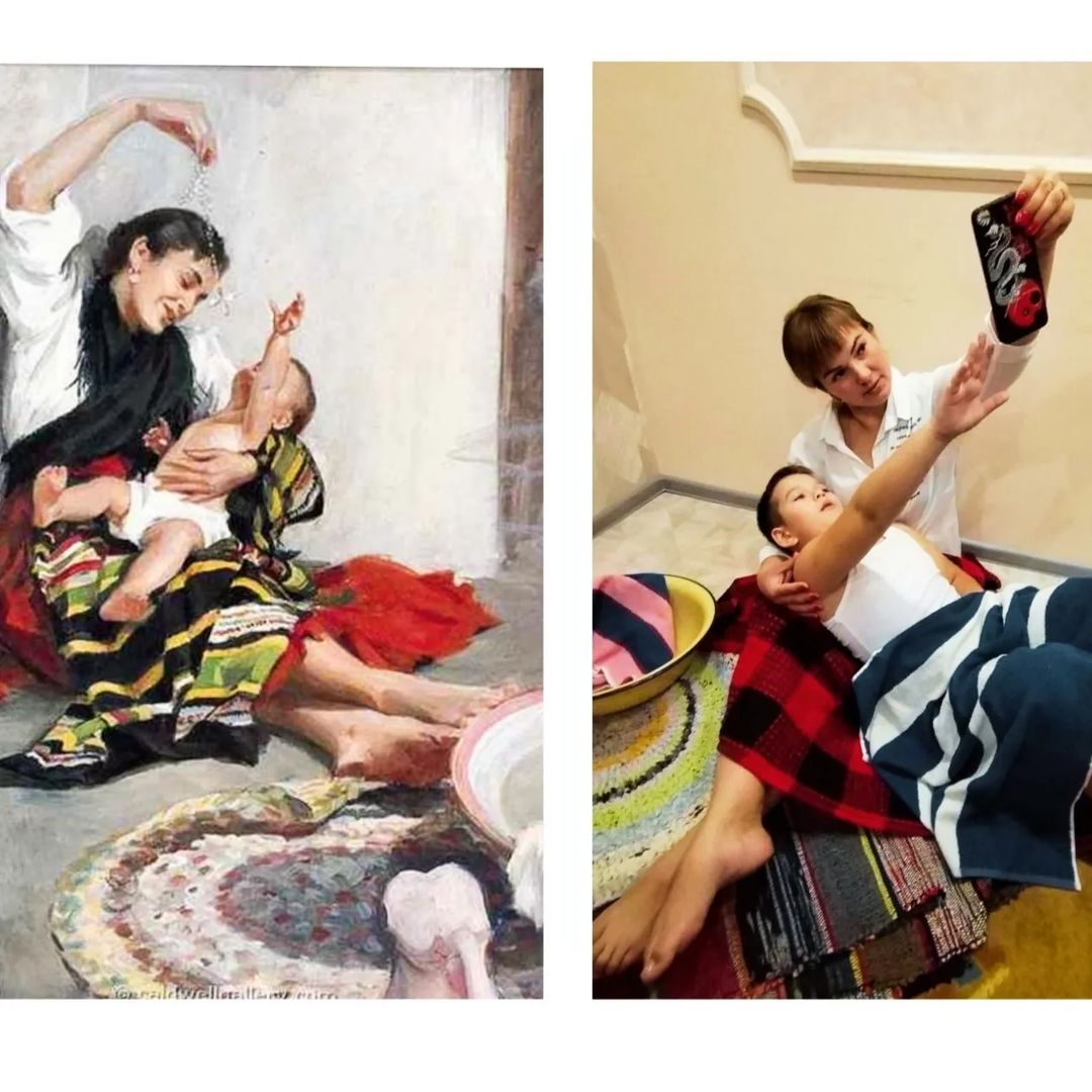 Семьи Жабинковского района «повторили» картины великих художников