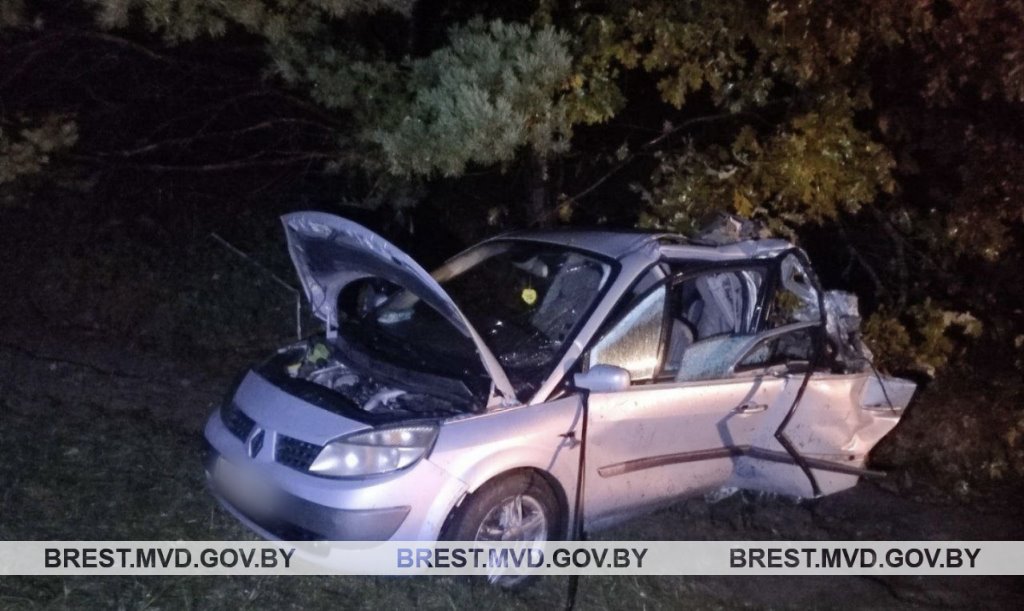 Житель Бреста на МАЗ врезался в припаркованный автомобиль