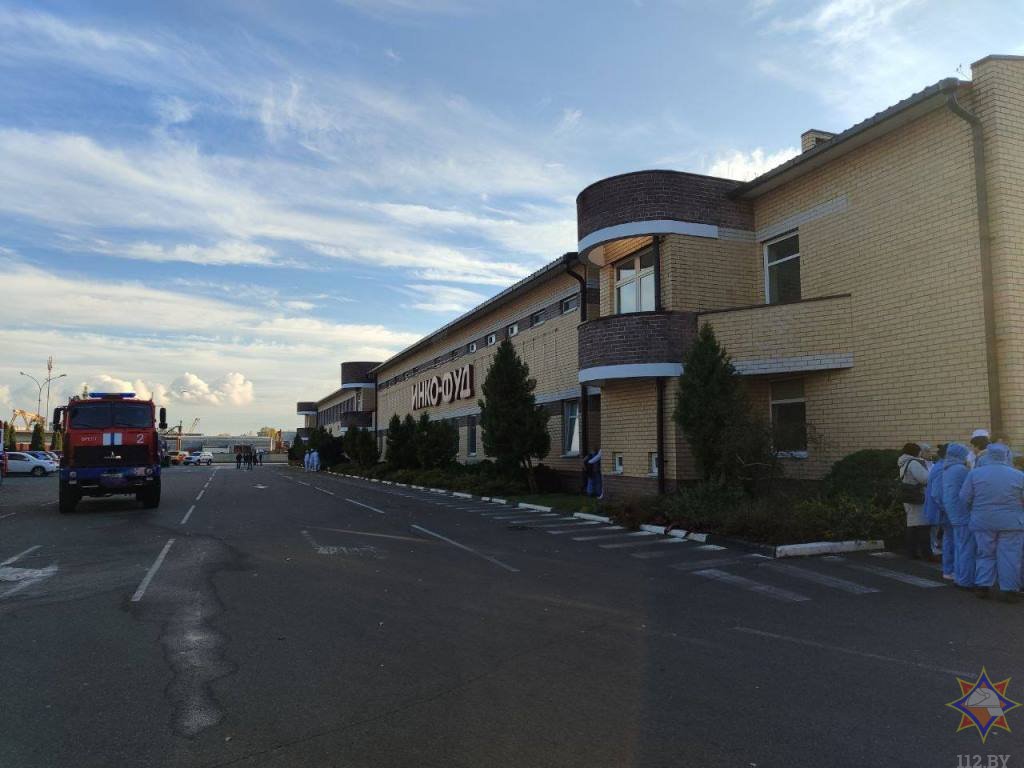 Пожар на территории предприятия «ИНКО-ФУД» в Бресте