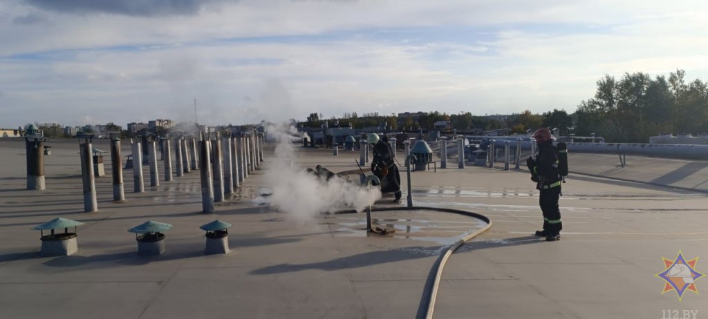 Пожар на территории предприятия «ИНКО-ФУД» в Бресте