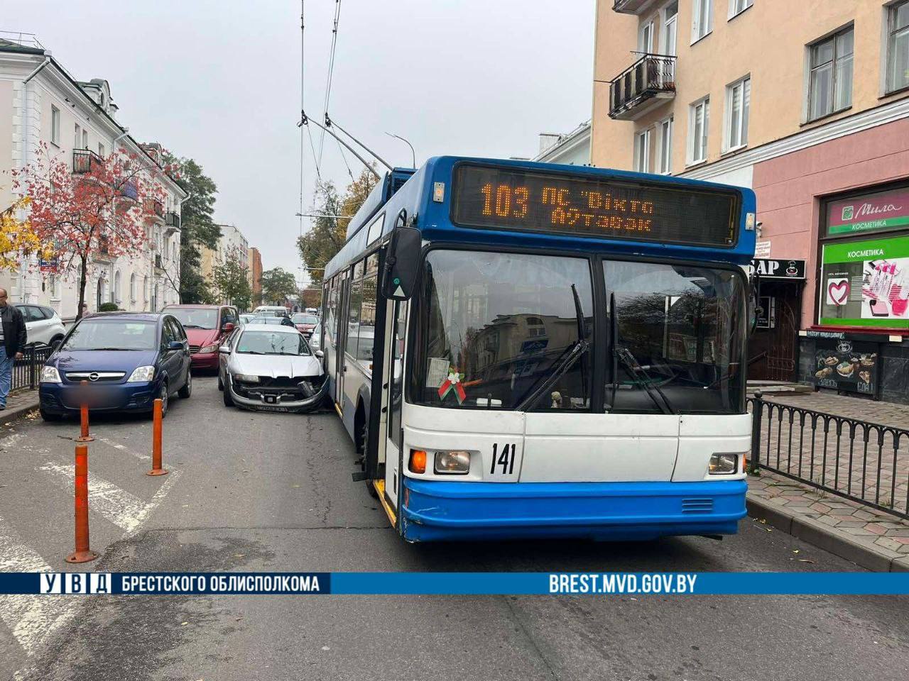 Три ДТП с участием общественного транспорта произошли за день в Бресте