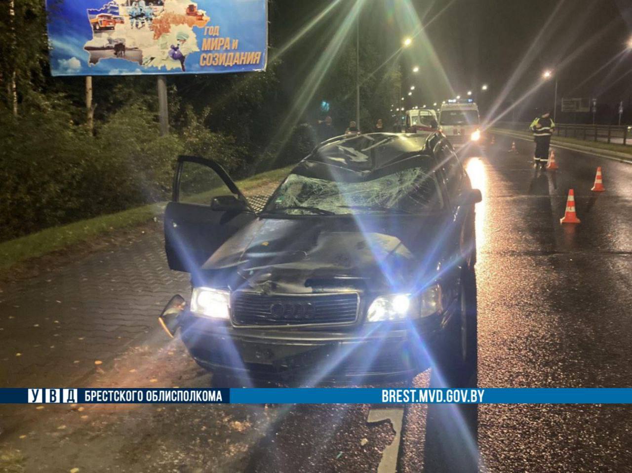 19-летний водитель Audi насмерть сбил велосипедиста в Бресте