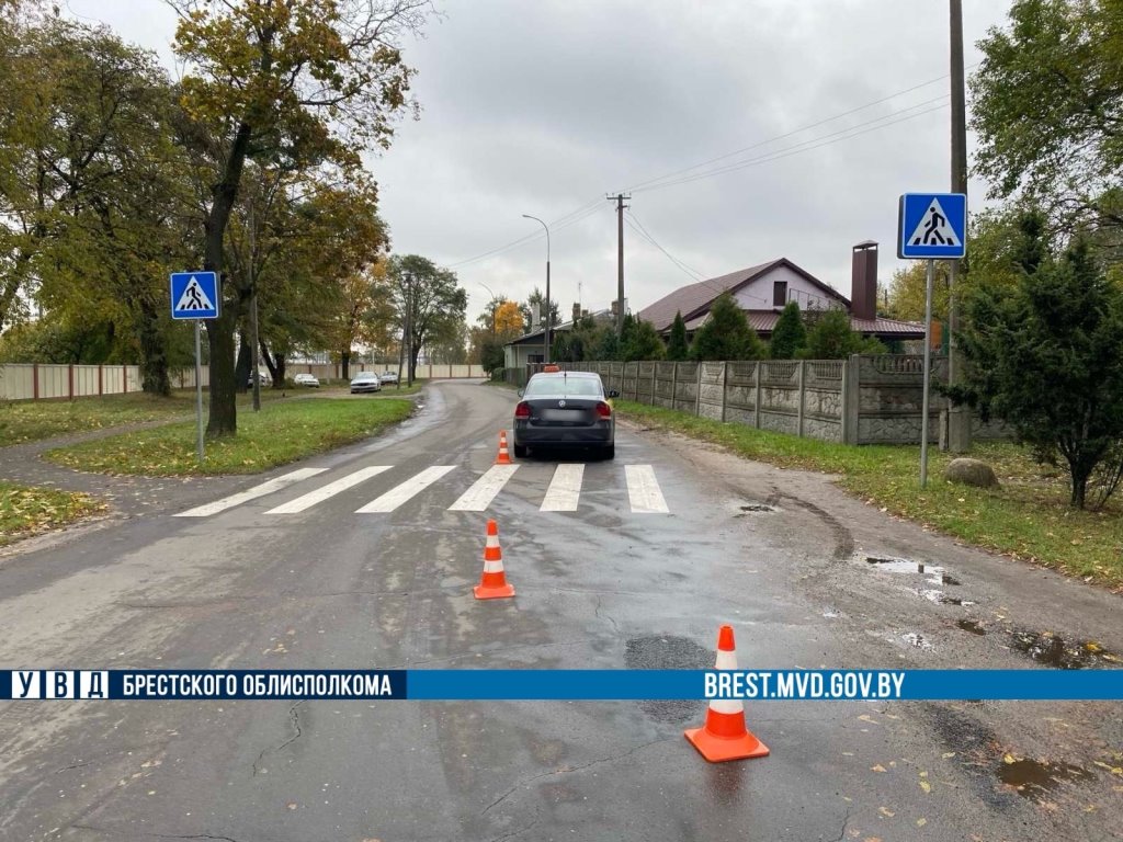 Такси сбило пешехода в Бресте