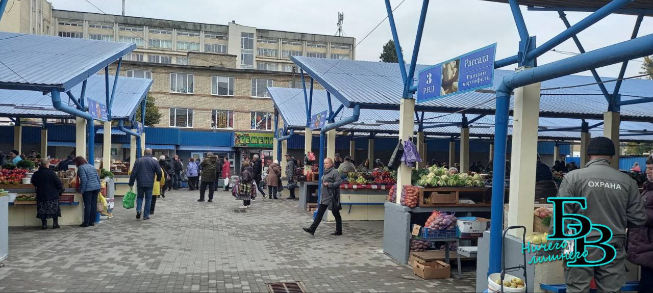 Продолжаются работы по обновлению торговых мест и замене тротуарной плитки на Брестском рынке