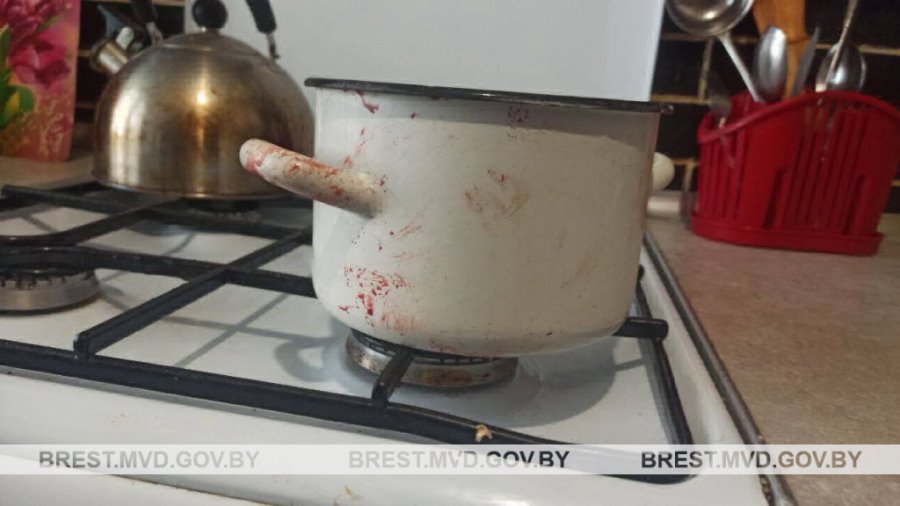 Взял кастрюлю и нанес не менее 4 ударов в область головы. Пьяный сын угрожал убийством матери