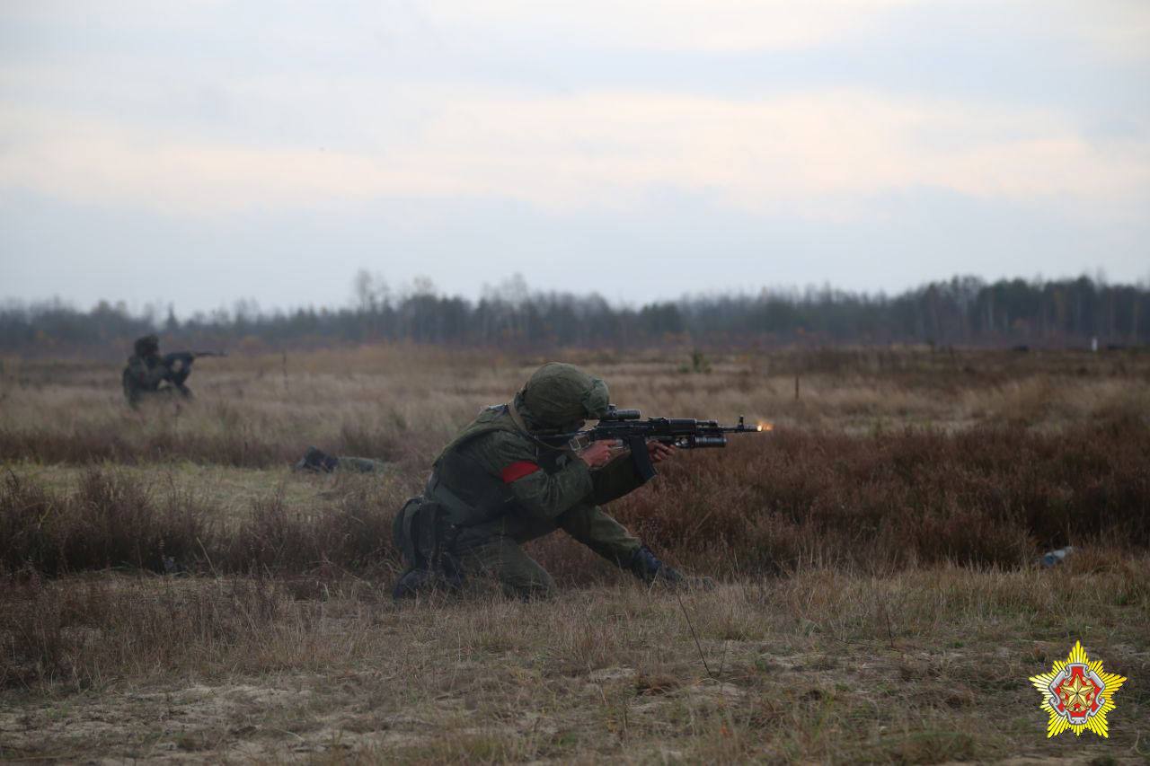 На Брестском полигоне с подразделениями 38-й отдельной гвардейской десантно-штурмовой бригады прошло батальонное тактическое учение с боевой стрельбой