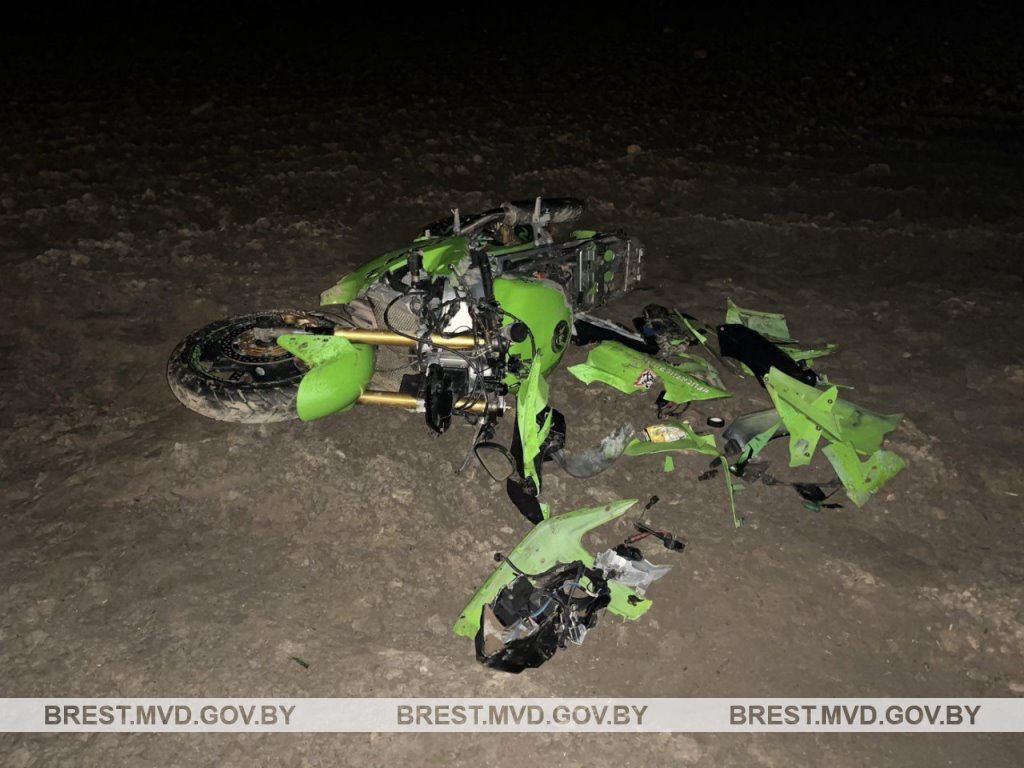 В Пружанском районе в ДТП попал мотоциклист