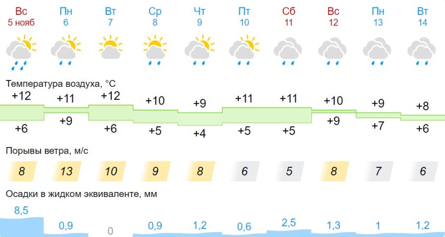 Какая погода ждет жителей Бреста на предстоящей неделе