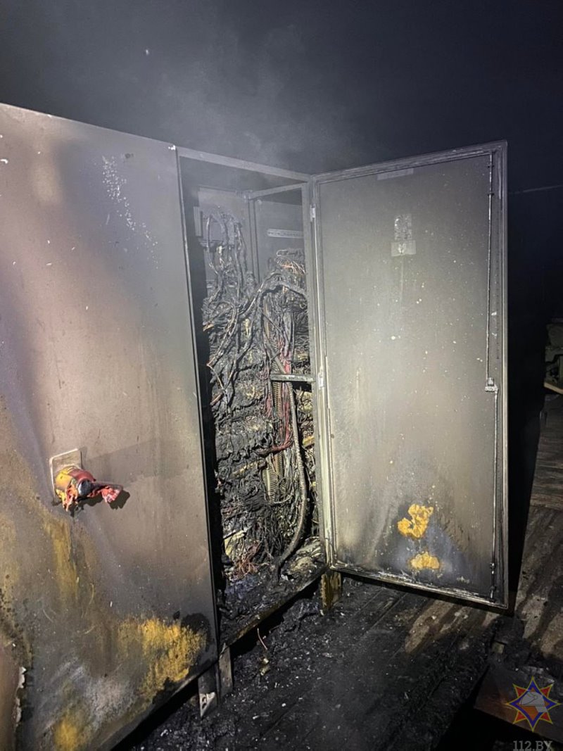 Цех распиловки древесины горел в Каменецком районе