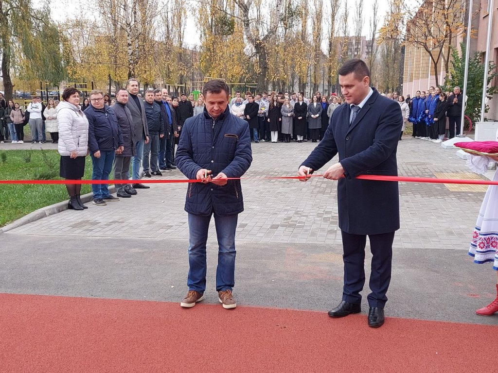 В БрГТУ торжественно открыли спортивную площадку