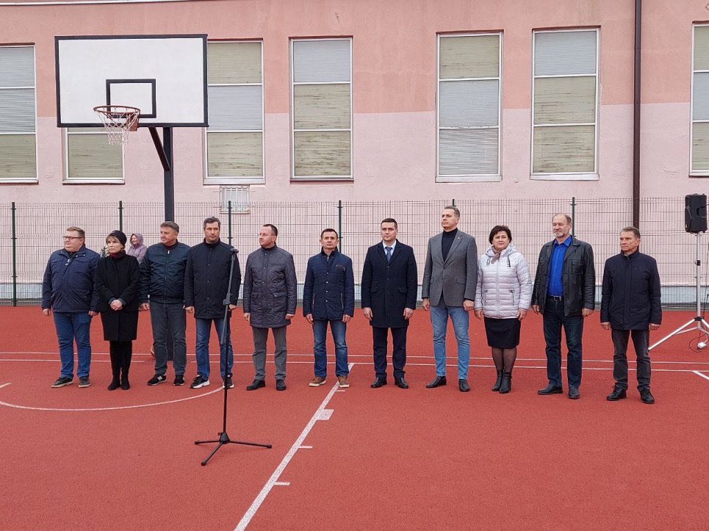 В БрГТУ торжественно открыли спортивную площадку