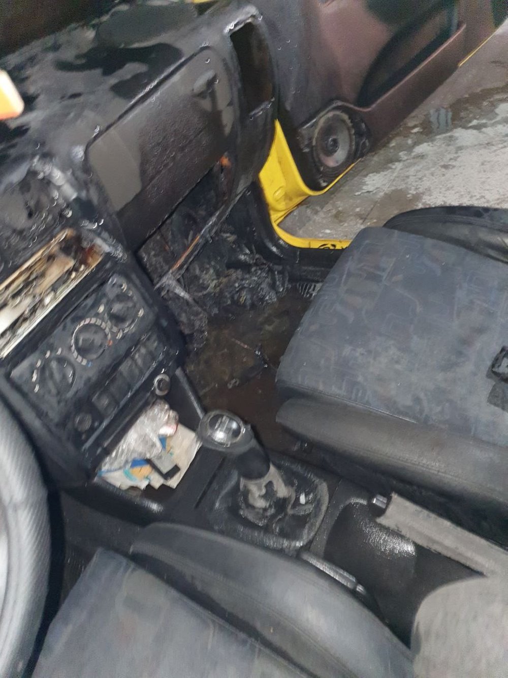 В Жабинке горела машина