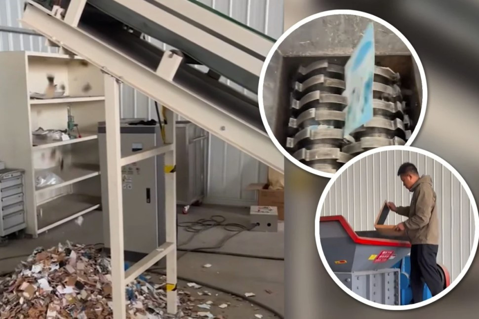 Бизнесмен организовал оригинальное дело. Уничтожает фотографии бывших супругов с помощью шредера