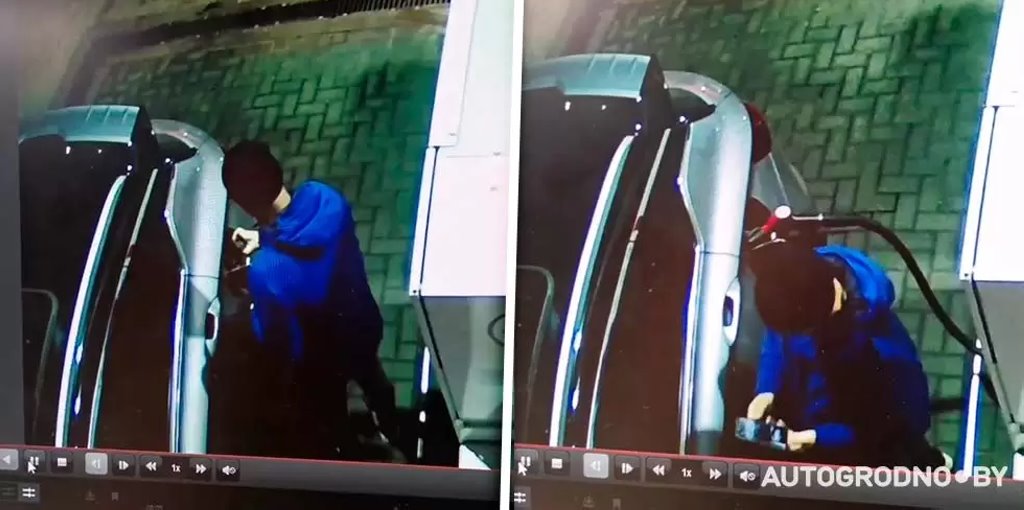 Оператор АЗС заплатила за топливо парню на Geely. Случай в Гродно
