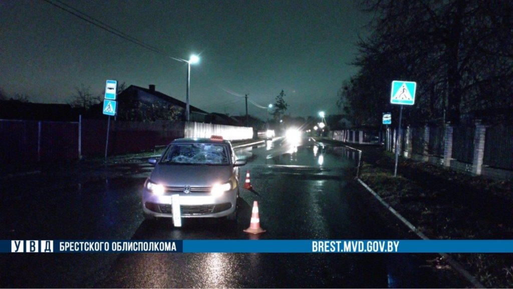 Водитель такси сбил пешехода в Барановичах